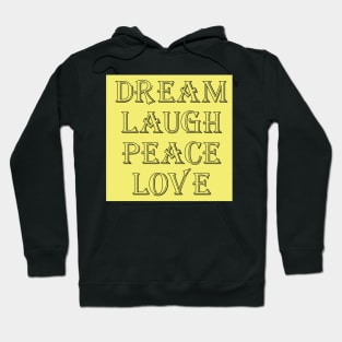 amar, reir, paz, amor Hoodie